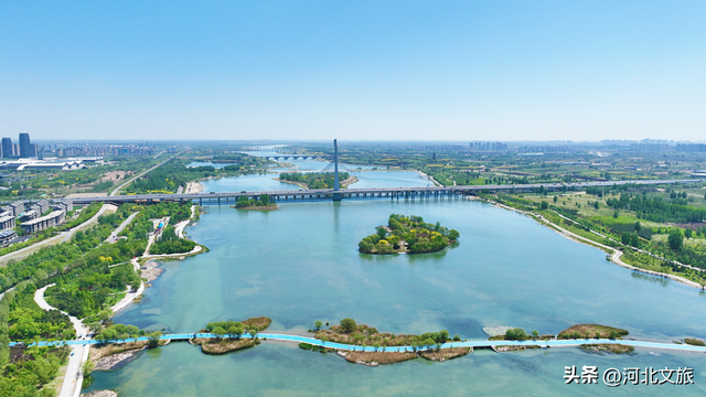 亲水观景！滹沱河晓月湖湿地提升后美爆了