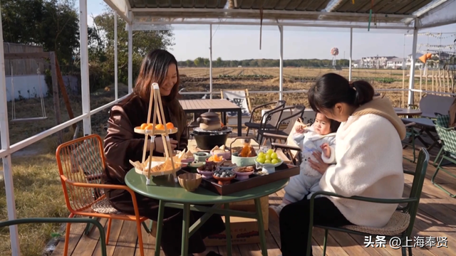 降温天寻暖好去处，奉贤李窑村特色茶舍成市民新宠