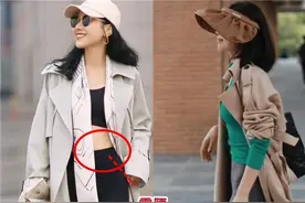 “风衣+鲨鱼裤+老爹鞋”=今年最火的街拍穿搭，既洋气显瘦又增高图片