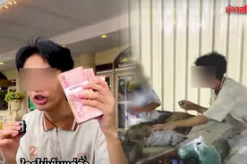 泰国网友又怒了！老挝网红在泰国街头搞“人性测试”被骂图片