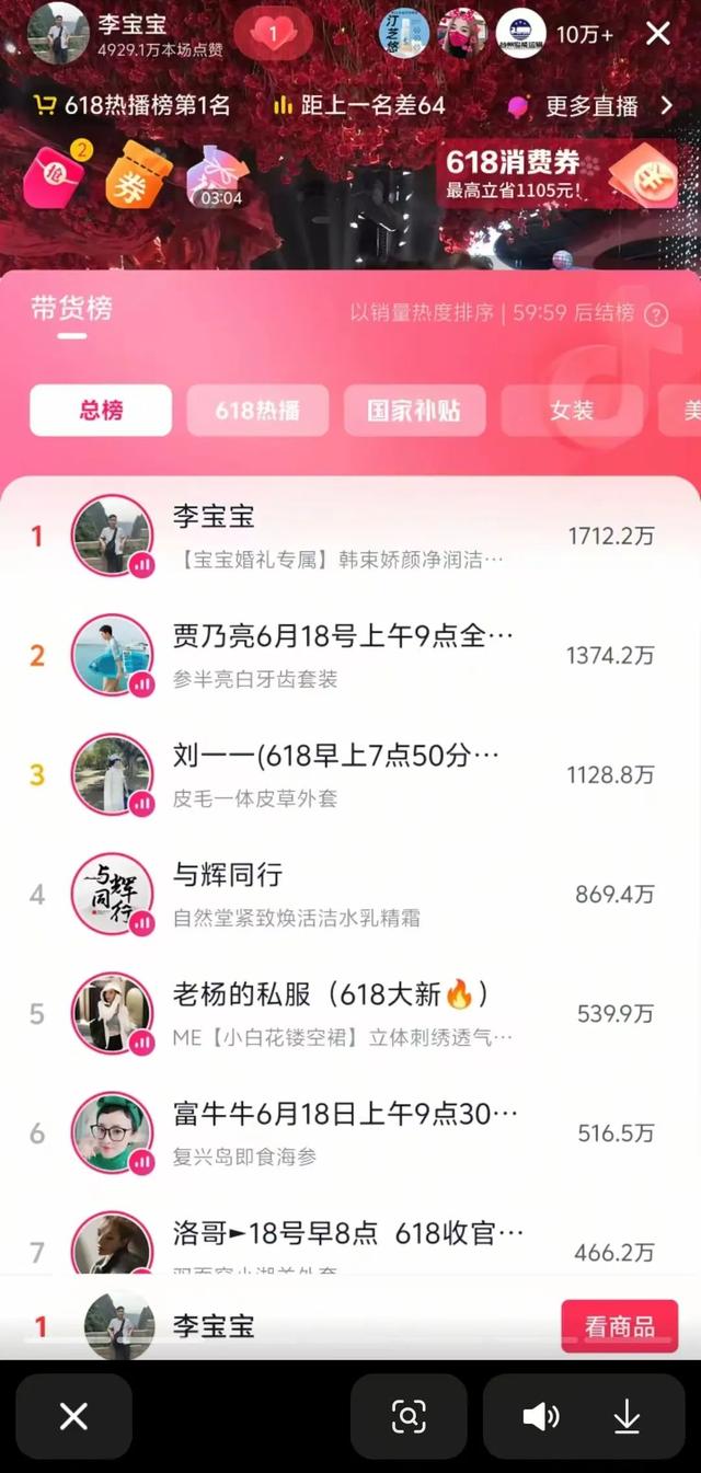 抖音带货新一哥，击败董宇辉和贾乃亮
