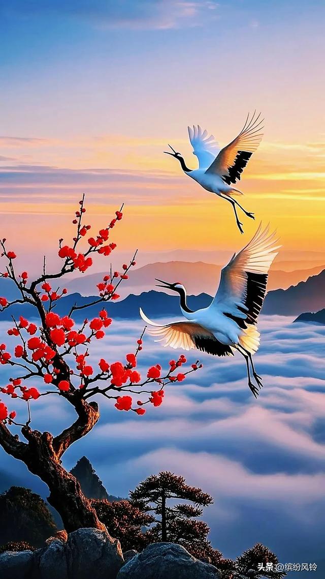 梅开如霞，缀满枝头