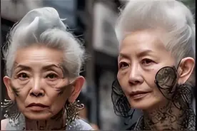 当纹身“老了”会变成什么样？大娘年轻的时候肯定也是个漂亮的美女啊！图片