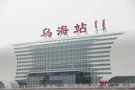 包银高铁项目乌海站最新进展！图片