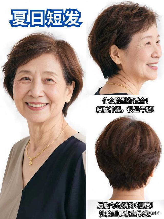 这才是130斤阿姨该有的样子：衣松裤宽、发不烫卷，美得优雅得体