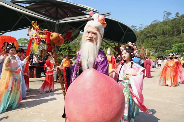 仙山福地东莞观音山太会玩了！寿星公驾临仙侠会，送你福寿好彩头