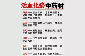 活血化瘀中药材图片