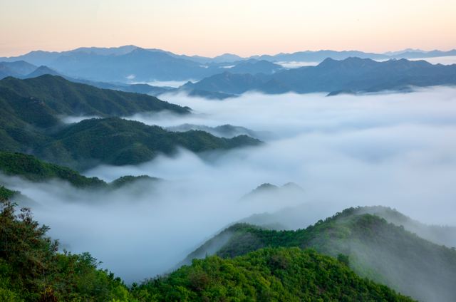 嗨玩怀柔丨透过云海赏宝山秋色