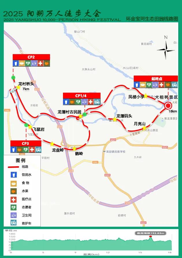 2025阳朔万人徒步大会——线路指南与活动安全须知