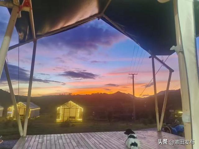 莆田仙游石人头营地， 从日落浪漫到篝火狂欢