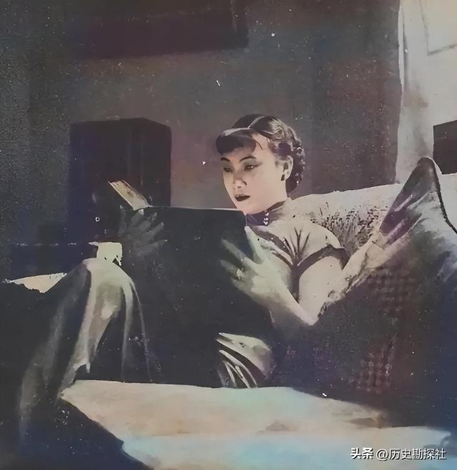 戴笠与胡蝶的真实影像，胡蝶美艳摄人心魄，戴笠面容冷峻不怒自威