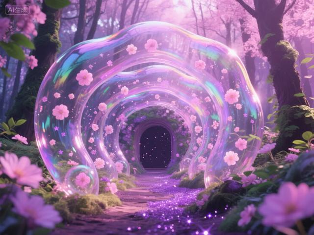 即梦AI画图教程：（一百零三）粉色森林秘境