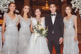八位港星的婚礼伴娘团：郑希怡姐妹团15人，胡杏儿的都是女神级图片