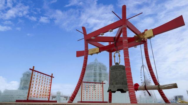 祈福打卡两不误！敲响哈尔滨冰雪大世界世纪之钟！