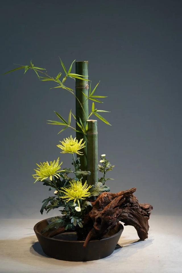 30个名师菊花插花作品，带你赏尽秋日好风景