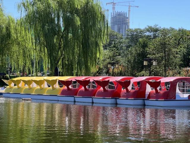 北京市通州区西海子公园游船开航！童年小船回来啦~