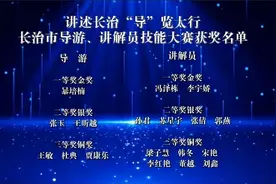 长治市首届导游、讲解员技能大赛暨第七届长治技能大赛文旅行业分赛圆满落幕图片