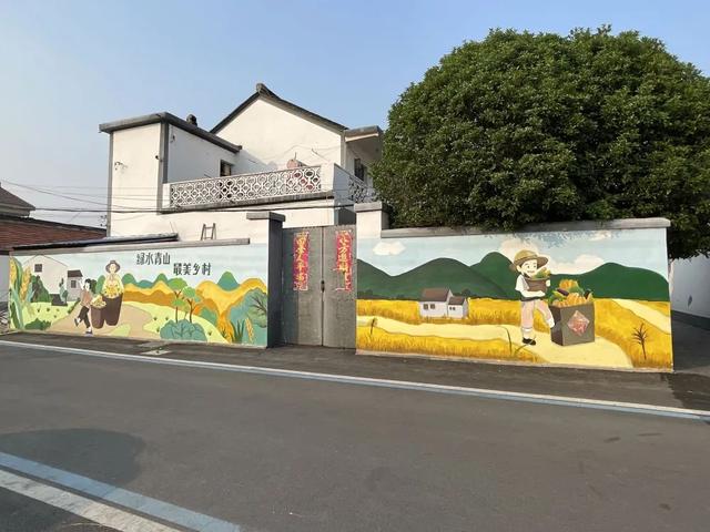 现场实拍界牌镇张家埭村，村景好美