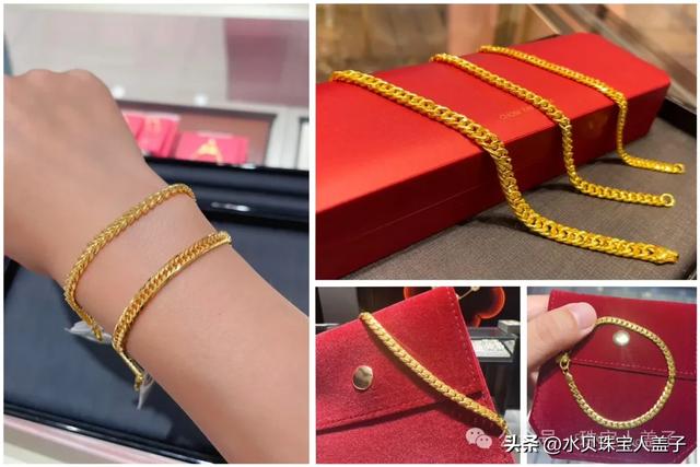 周大福的设计师是失恋了吗？新出的足金手链这么飒｜7款素金手链