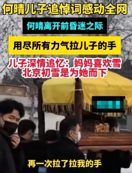 戏都不演了！何晴葬礼结束不到48小时	，揪心的一幕就出现了