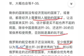 歼20在国际上到底处于什么水平？网友：强国看不上？图片