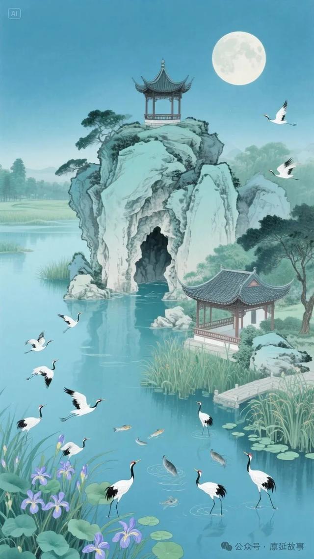 明代延津十六景之AI复原图