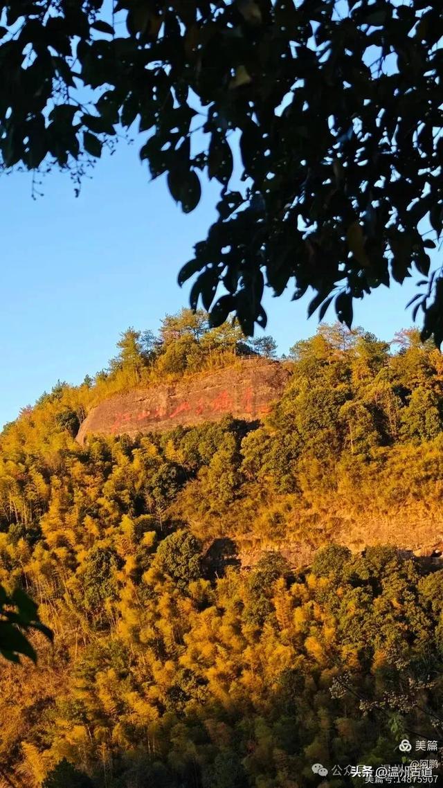 浙处丹霞地貌秋色斑斓超壮观，秋日必打卡之地！