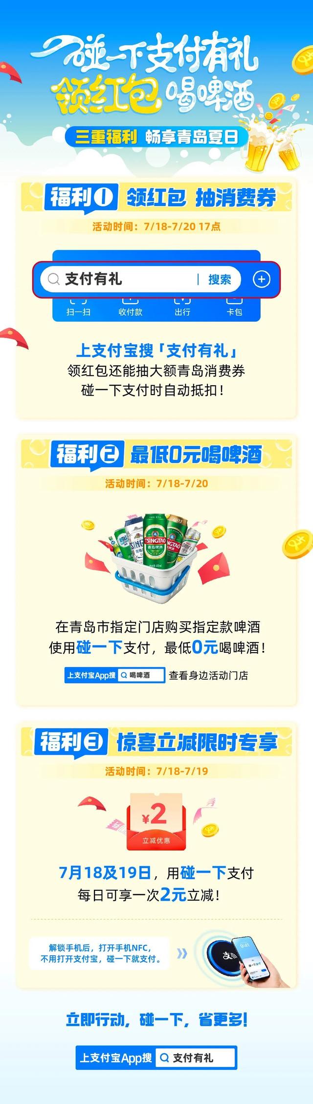 青岛啤酒节攻略来啦！0元狂炫冰啤+抽大额消费券，游客速抄！