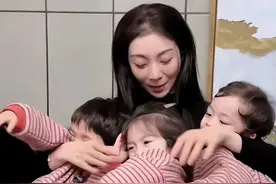 2018年买英国优质男精子，生下3胞胎的山东美女，现在她咋样了？图片