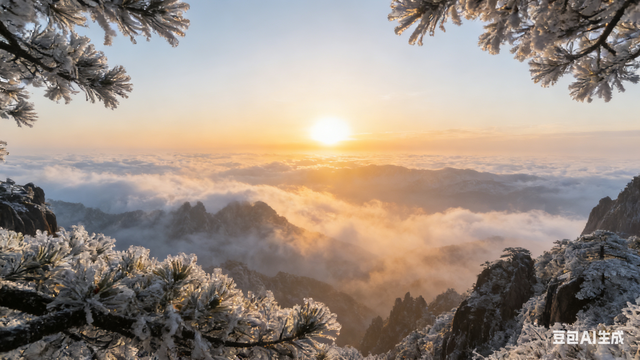黄山雾凇凭借独特的气候条