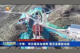 甘肃：项目建设加速跑 激活发展新动能图片