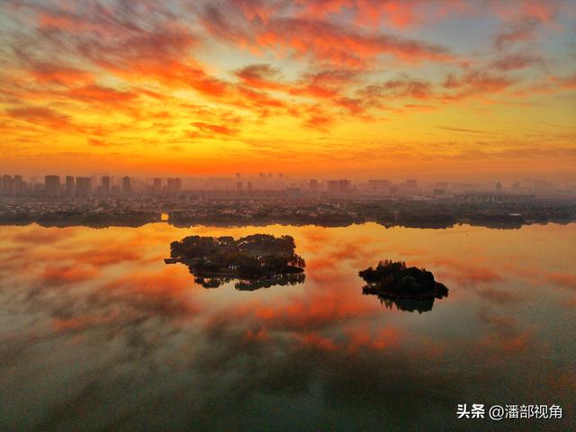 空中看蠡湖四时风光，尽显无锡大美山水之城