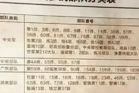 来看看淞沪会战中国参战部队分类表！集全国之力抵抗侵略！图片