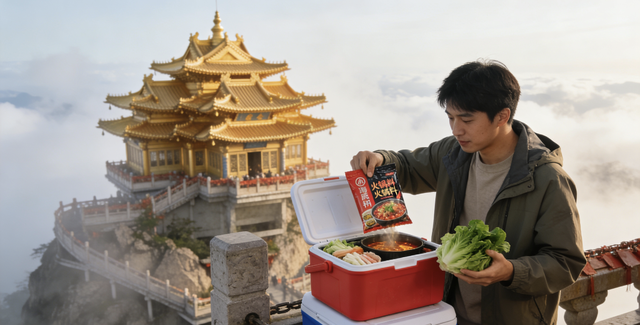 老君山山顶惊现外卖！这一幕冲上热搜