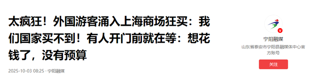 十一当天大量外国游客涌入上海，打着旅游“幌子”，实则另有目的