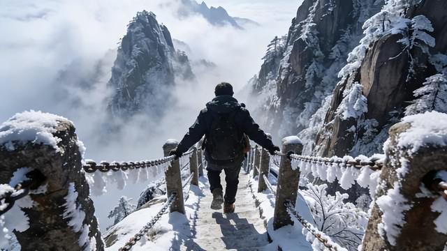 冰雪黄山绝景吟，雾凇奇观耀寰瀛！