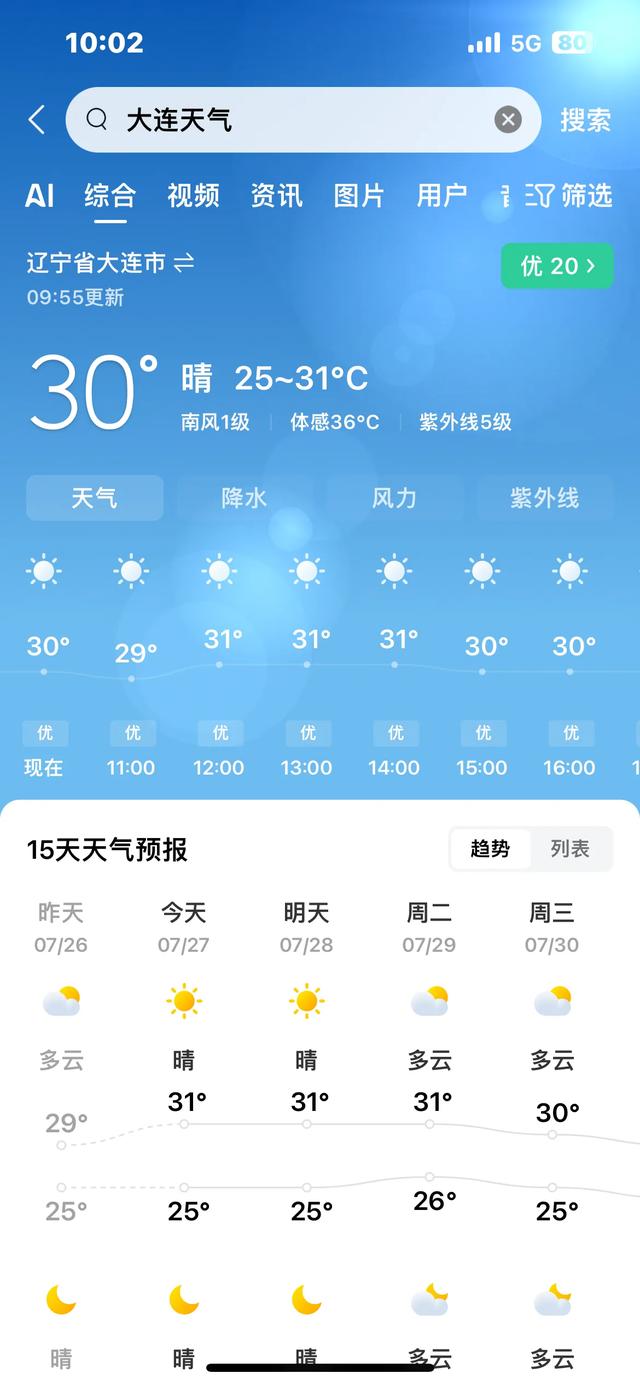 烟台,青岛,威海,大连,丹东,夏天还是丹东最舒服。