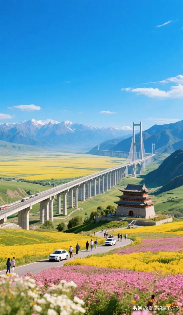 打卡壮观的黄河大桥，感受自然与现代的完美融合！