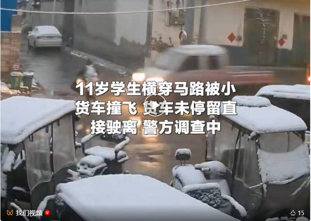 小货车撞飞11岁男童未停车直接逃逸，安徽警方通报：驾驶人陈某（男，56岁）已到案