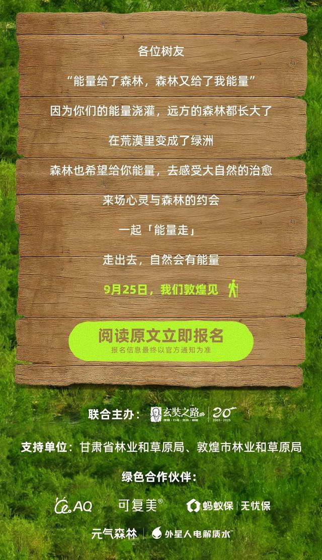 在？蚂蚁森林9周年，一起去敦煌走走