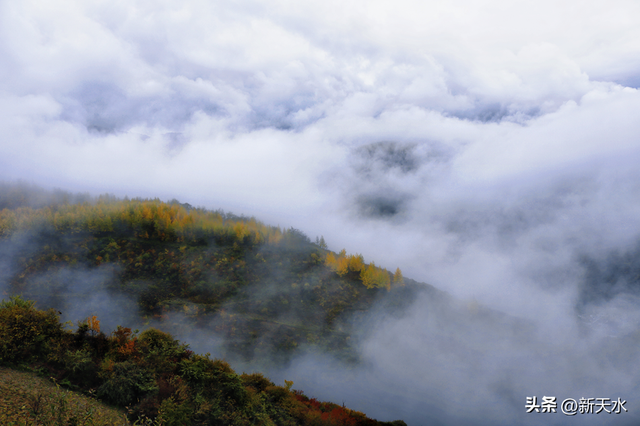 武山县杨河镇：碧水映秋色 烟岚锁峰峦
