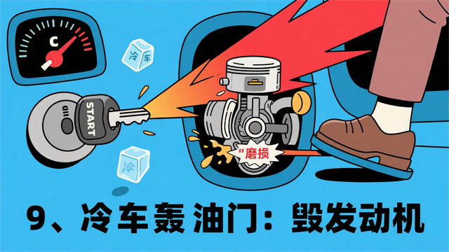 【汽车科普漫画】开车十大伤车行为