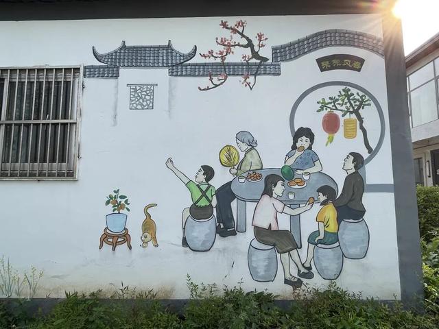 现场实拍界牌镇张家埭村，村景好美