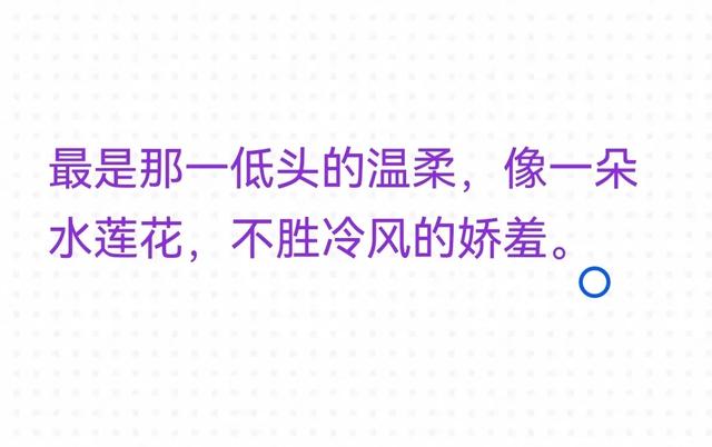 写女性美的句子，在惊鸿一瞥间心动