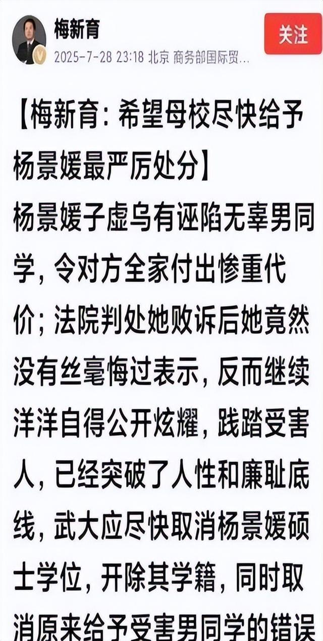武大杨某新进展：知情人曝好消息，这次恐怕不是“开除”这么简单