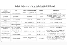 乌鲁木齐春节免费开放的体育场馆名单在这儿图片
