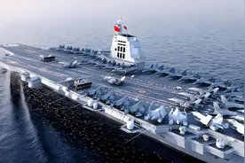 4条电磁弹射器，满排11万吨，印媒：中国正在建造全球最大的航母图片