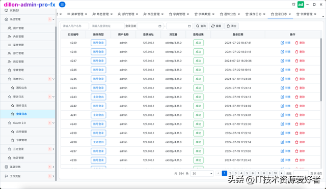 【推荐】一个基于 Java 开源、免费、美观的权限管理系统桌面客户端