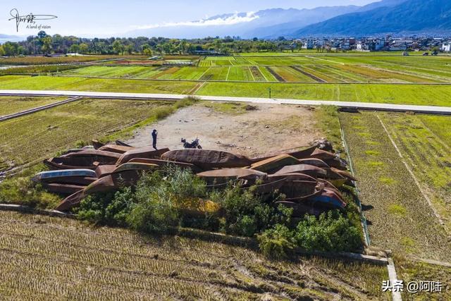 洱海边惊现一堆破船,锈迹斑斑却野趣盎然,已经被我轻松登顶拿捏