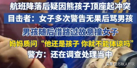 南航航班冲突后续：“熊孩子”家长护短打人，恶心的一幕还是出现